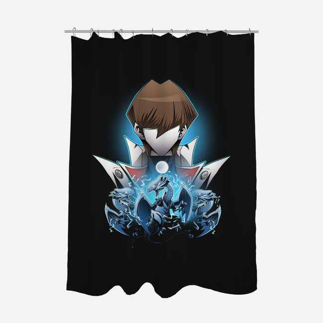 Kaiba And Blue Eyes-none polyester shower curtain-PanosStamo
