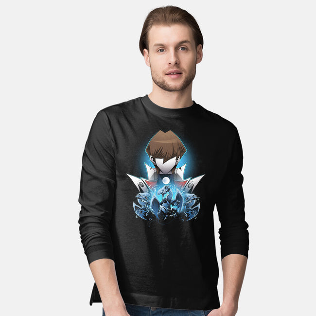 Kaiba And Blue Eyes-mens long sleeved tee-PanosStamo