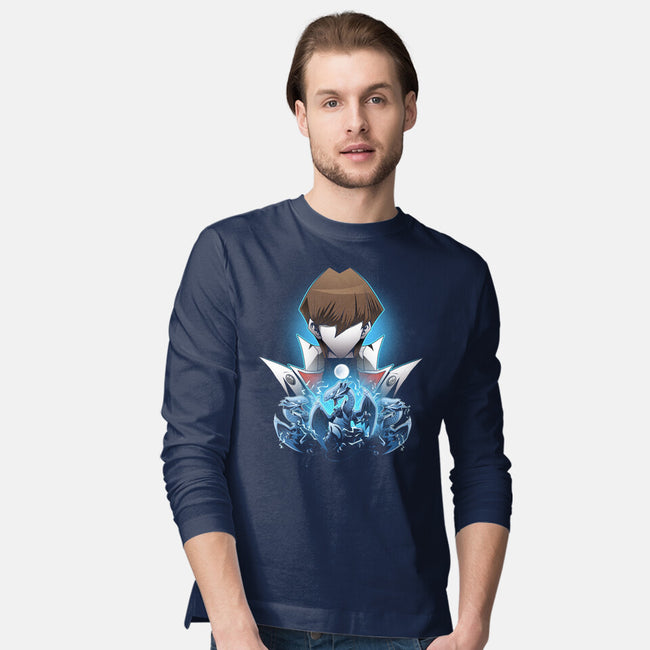 Kaiba And Blue Eyes-mens long sleeved tee-PanosStamo