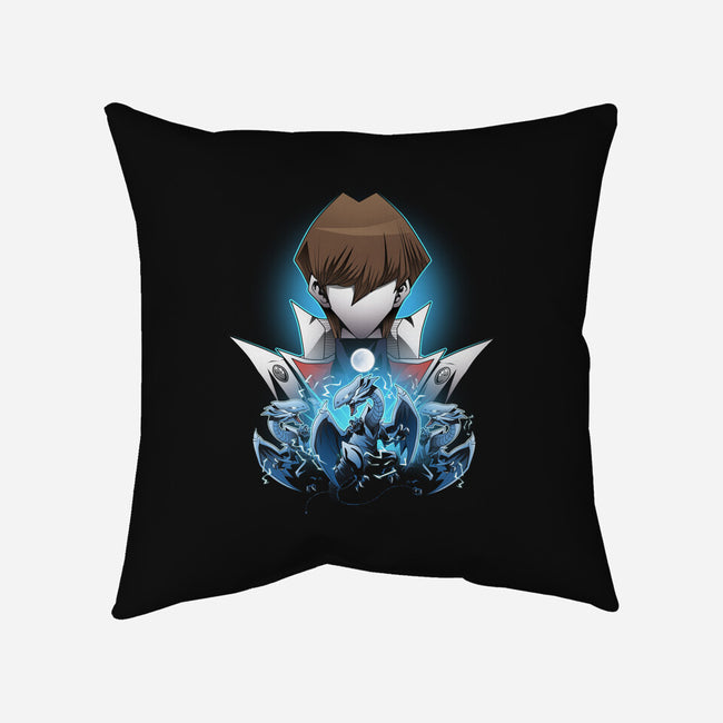 Kaiba And Blue Eyes-none removable cover w insert throw pillow-PanosStamo