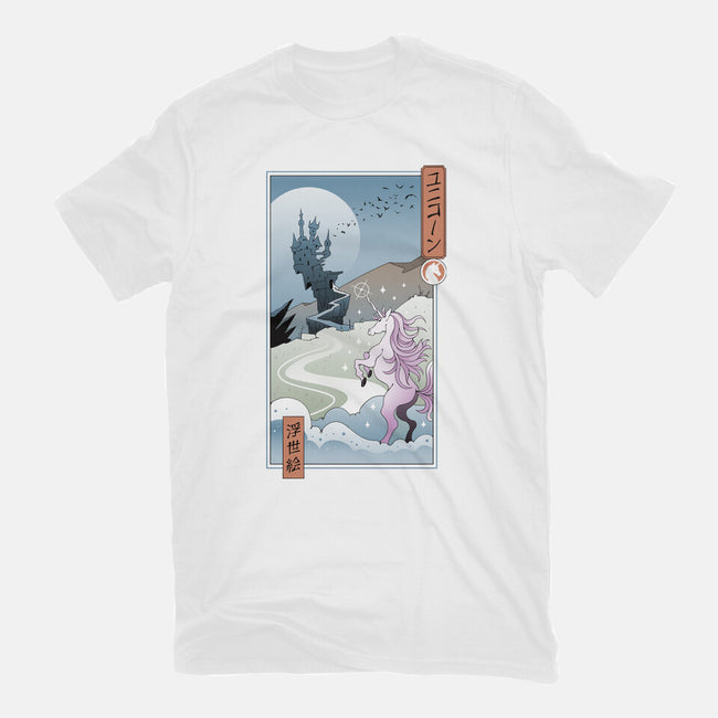 Unicorn Ukiyo-e-mens heavyweight tee-vp021