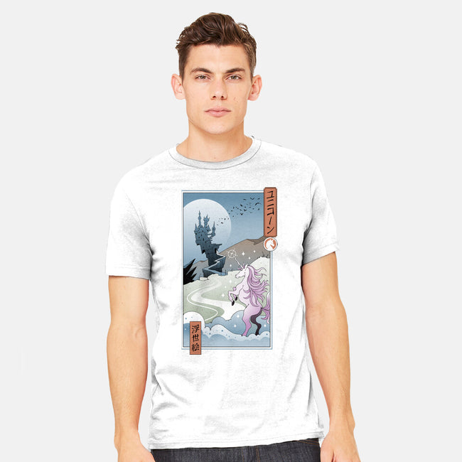 Unicorn Ukiyo-e-mens heavyweight tee-vp021