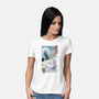 Unicorn Ukiyo-e-womens basic tee-vp021