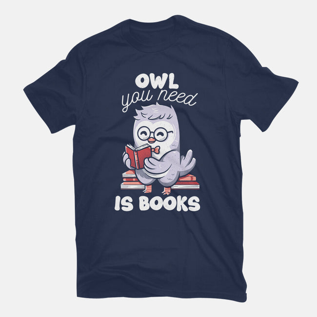 Owl You Need Is Books-womens basic tee-tobefonseca