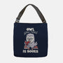 Owl You Need Is Books-none adjustable tote bag-tobefonseca