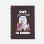 Owl You Need Is Books-none dot grid notebook-tobefonseca