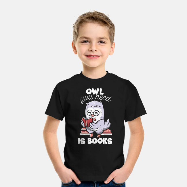 Owl You Need Is Books-youth basic tee-tobefonseca