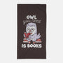 Owl You Need Is Books-none beach towel-tobefonseca