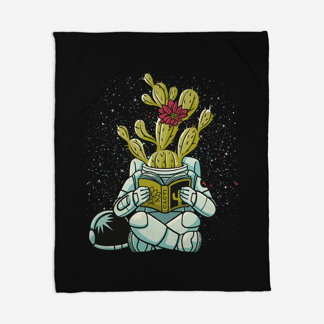 Astronaut Cactus Succulent-none fleece blanket-tobefonseca