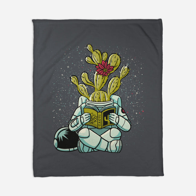 Astronaut Cactus Succulent-none fleece blanket-tobefonseca