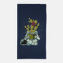 Astronaut Cactus Succulent-none beach towel-tobefonseca