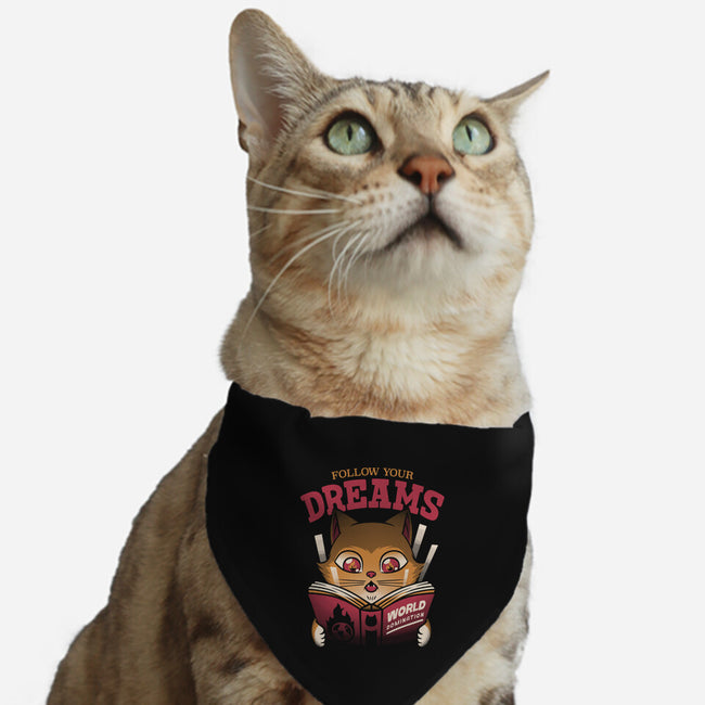Cat World Domination-cat adjustable pet collar-tobefonseca