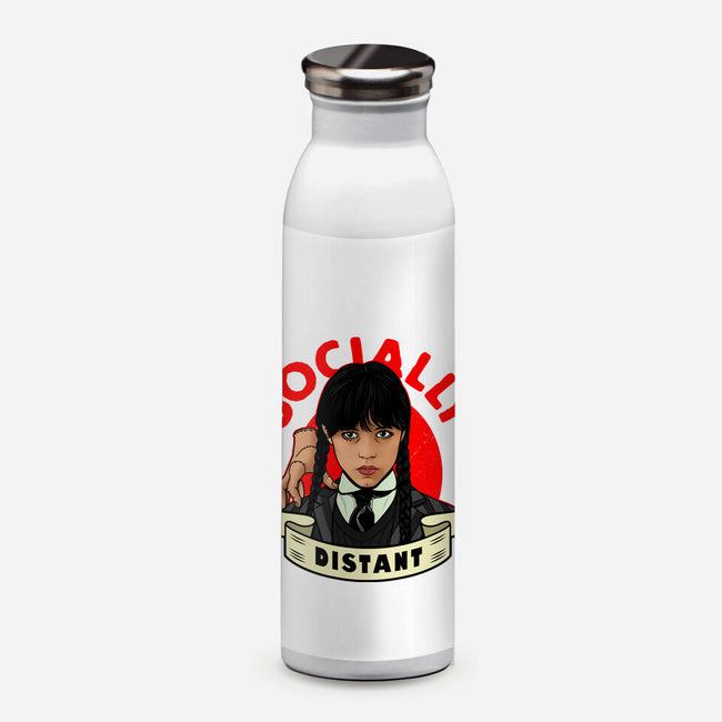 Socially Distant Goth Girl-none water bottle drinkware-Boggs Nicolas