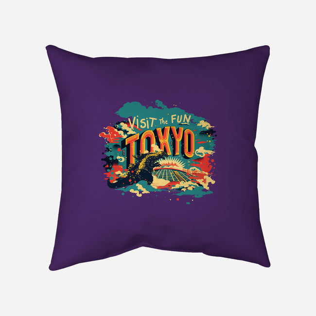 Visit Tokyo-none removable cover throw pillow-kharmazero