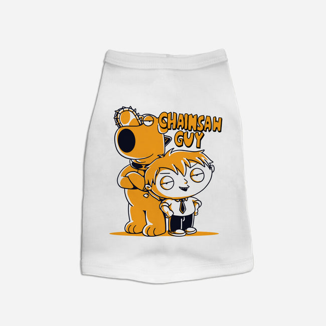 Chainsaw Guy-cat basic pet tank-estudiofitas