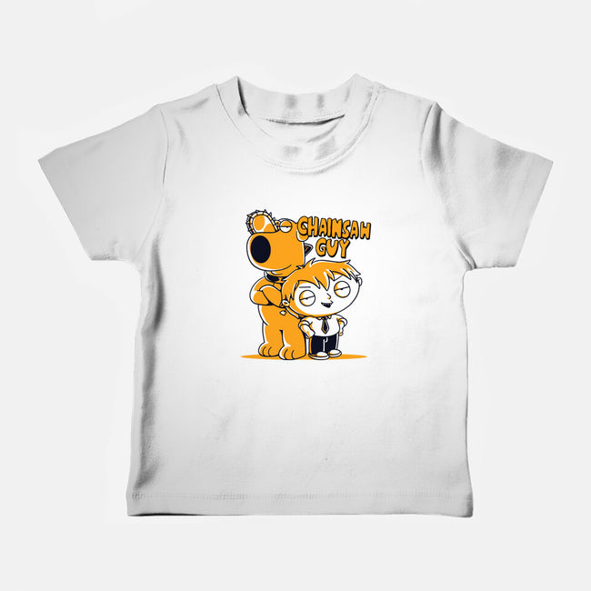 Chainsaw Guy-baby basic tee-estudiofitas