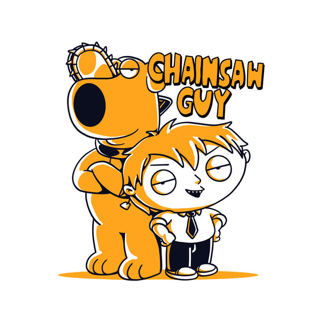 Chainsaw Guy-none polyester shower curtain-estudiofitas