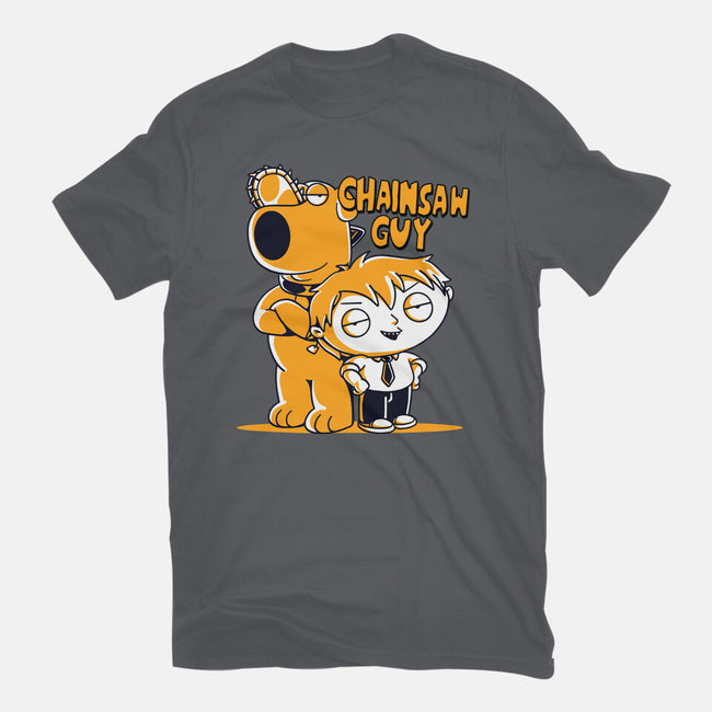 Chainsaw Guy-womens fitted tee-estudiofitas