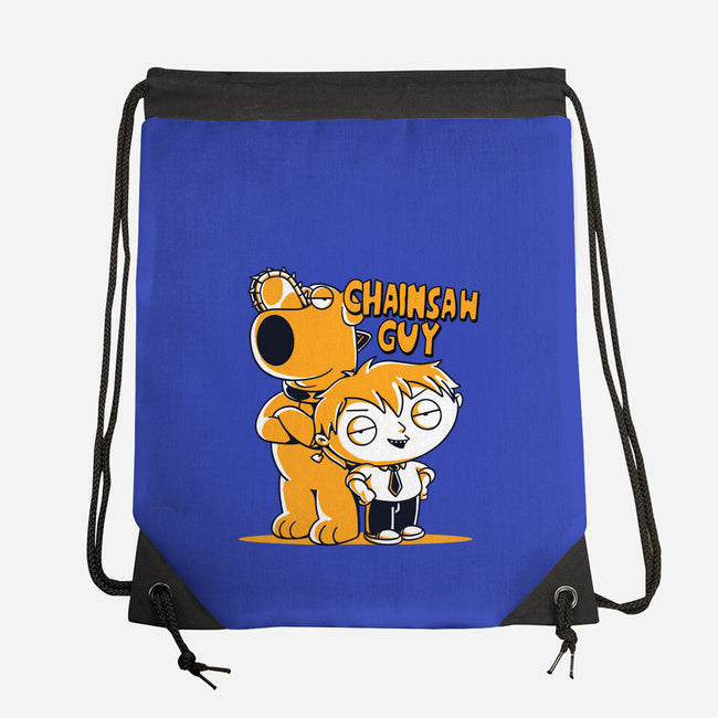 Chainsaw Guy-none drawstring bag-estudiofitas