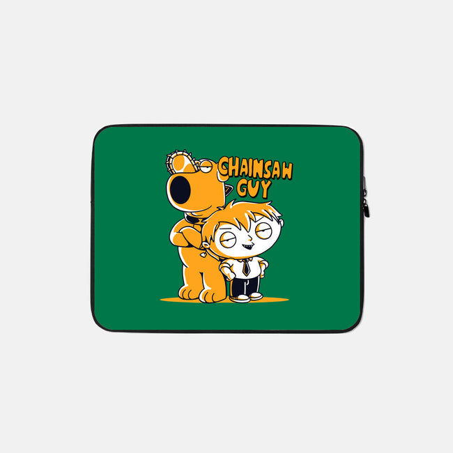 Chainsaw Guy-none zippered laptop sleeve-estudiofitas