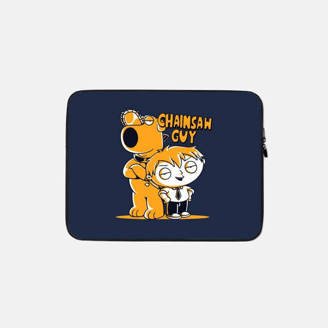 Chainsaw Guy-none zippered laptop sleeve-estudiofitas