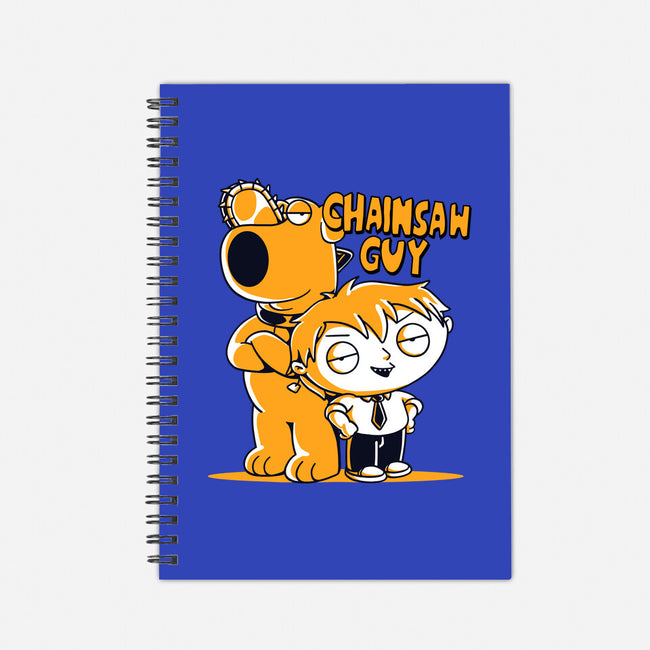 Chainsaw Guy-none dot grid notebook-estudiofitas