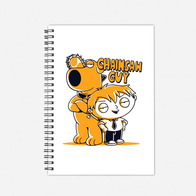 Chainsaw Guy-none dot grid notebook-estudiofitas