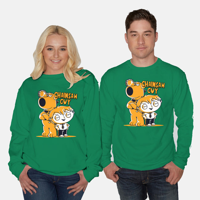 Chainsaw Guy-unisex crew neck sweatshirt-estudiofitas