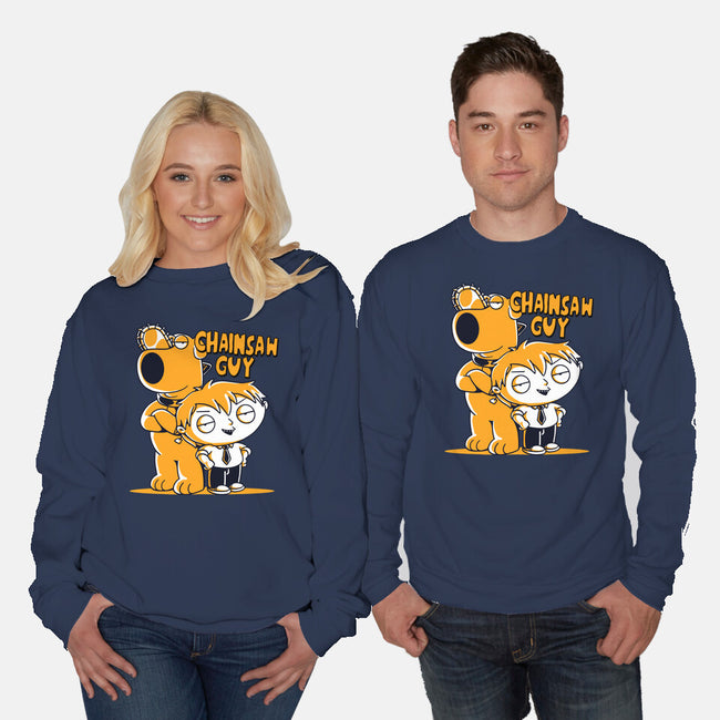 Chainsaw Guy-unisex crew neck sweatshirt-estudiofitas