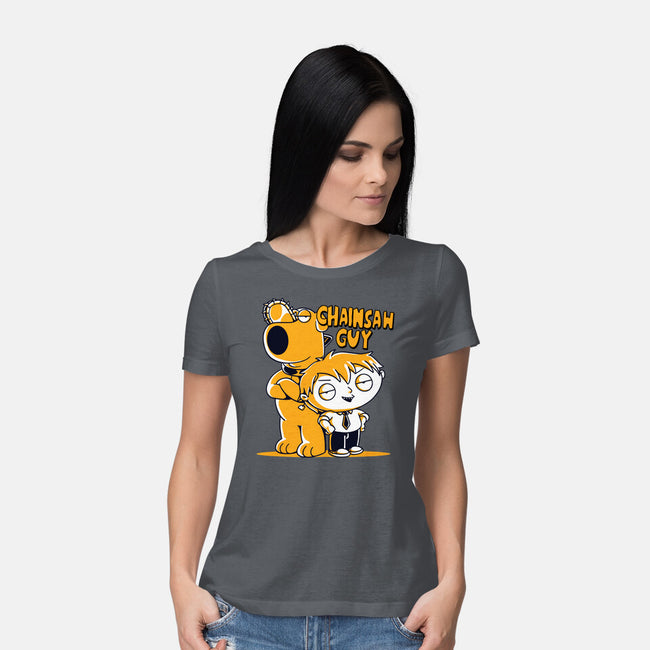 Chainsaw Guy-womens basic tee-estudiofitas
