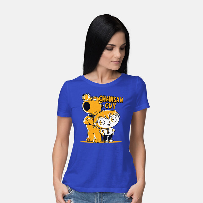 Chainsaw Guy-womens basic tee-estudiofitas