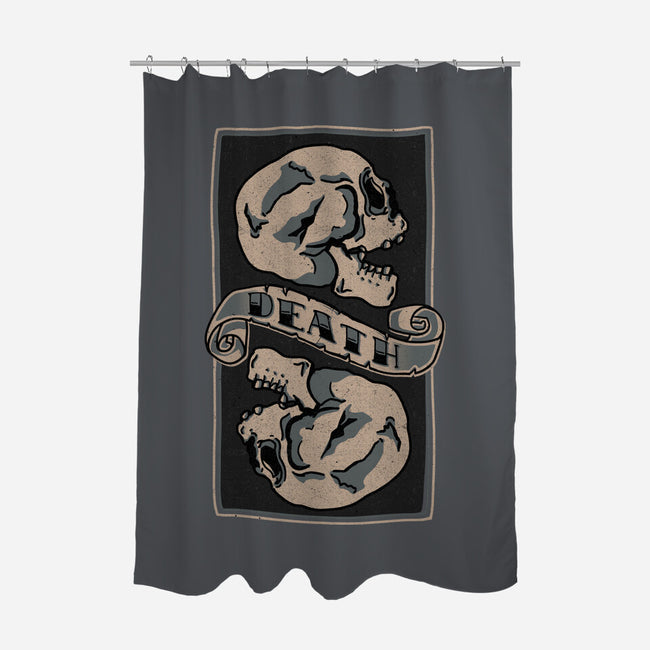 Death Comes For All-none polyester shower curtain-fanfreak1