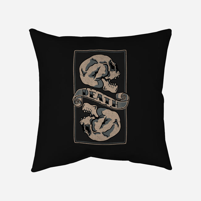 Death Comes For All-none removable cover w insert throw pillow-fanfreak1