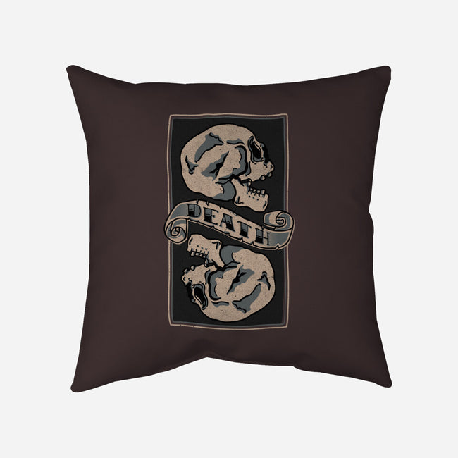Death Comes For All-none removable cover w insert throw pillow-fanfreak1