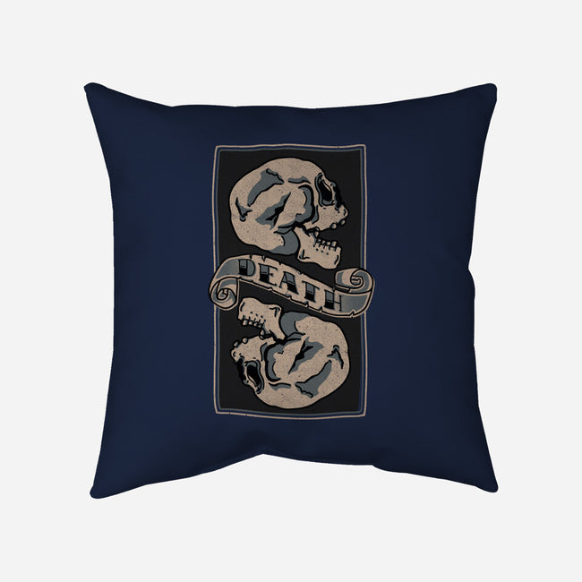 Death Comes For All-none removable cover w insert throw pillow-fanfreak1