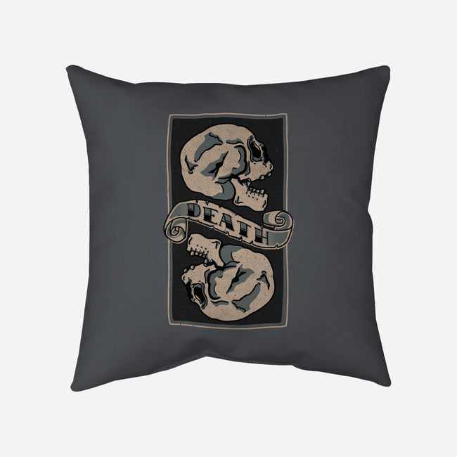 Death Comes For All-none removable cover throw pillow-fanfreak1