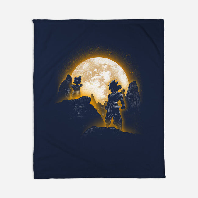 Moonlight Battle-none fleece blanket-fanfreak1