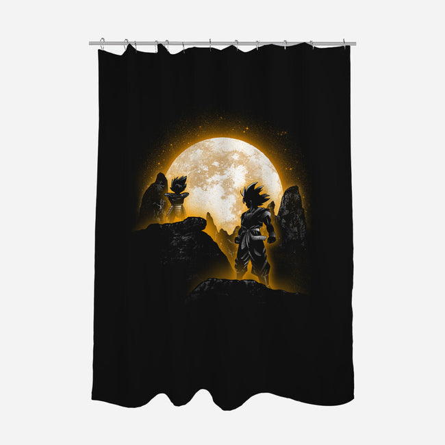 Moonlight Battle-none polyester shower curtain-fanfreak1