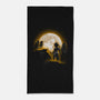 Moonlight Battle-none beach towel-fanfreak1