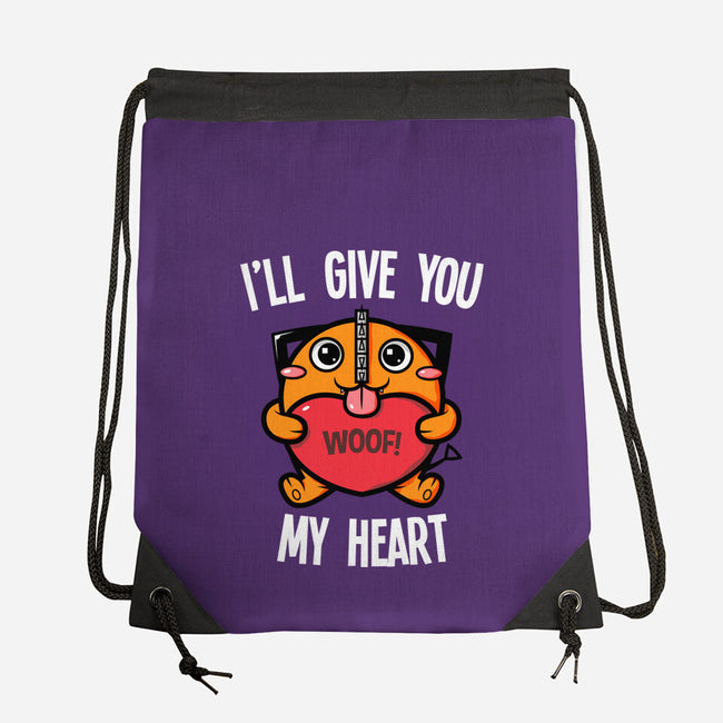 I'll Give You My Heart-none drawstring bag-krisren28