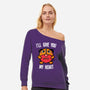 I'll Give You My Heart-womens off shoulder sweatshirt-krisren28