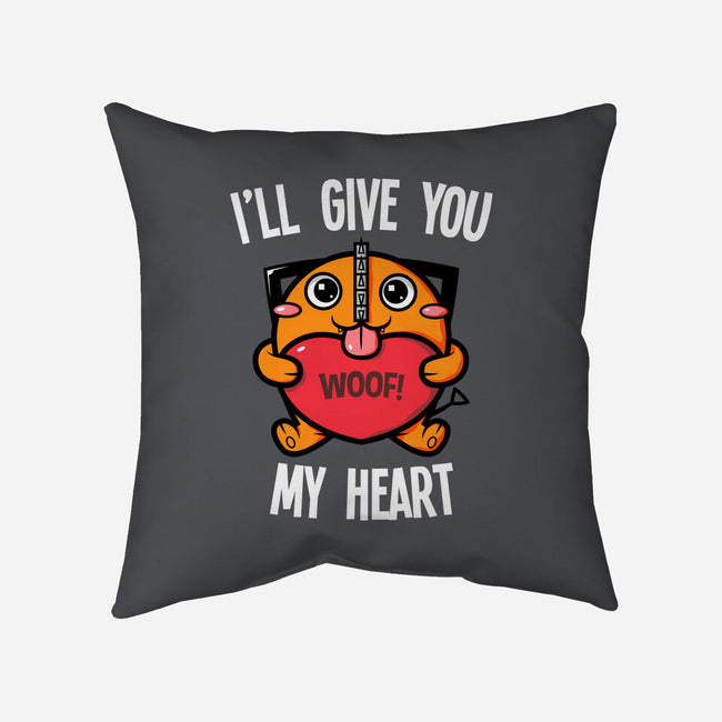 I'll Give You My Heart-none non-removable cover w insert throw pillow-krisren28
