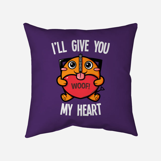I'll Give You My Heart-none non-removable cover w insert throw pillow-krisren28