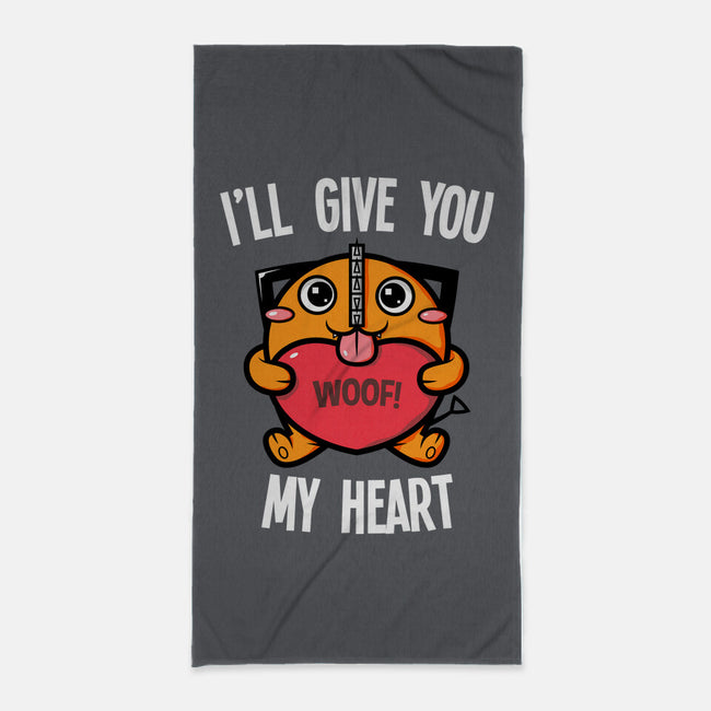 I'll Give You My Heart-none beach towel-krisren28