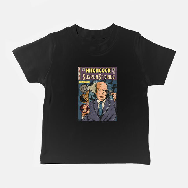 Tales Of Hitchcock-baby basic tee-Green Devil