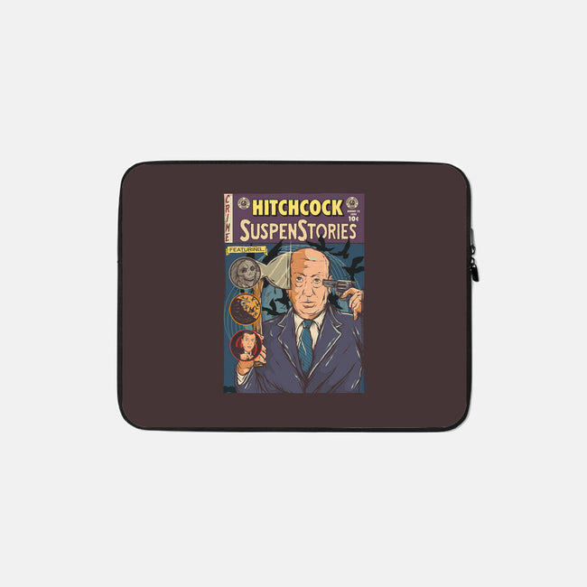 Tales Of Hitchcock-none zippered laptop sleeve-Green Devil