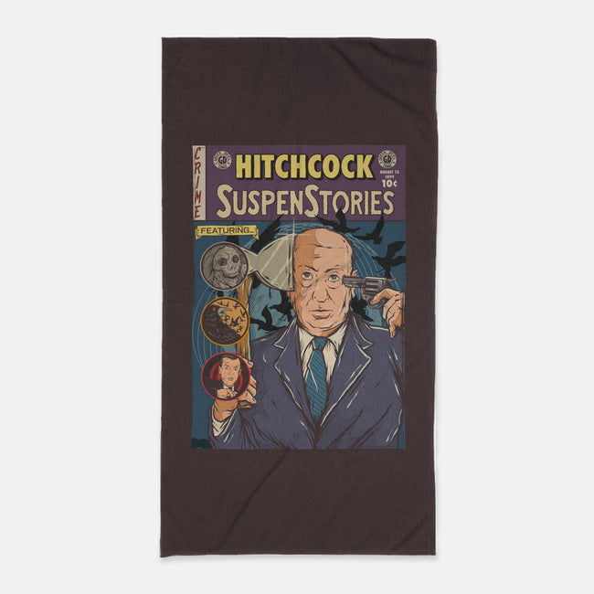 Tales Of Hitchcock-none beach towel-Green Devil