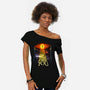 He Sees You-womens off shoulder tee-daobiwan