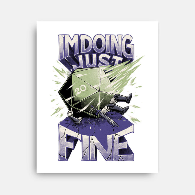 Doing Fine-none stretched canvas-The Inked Smith