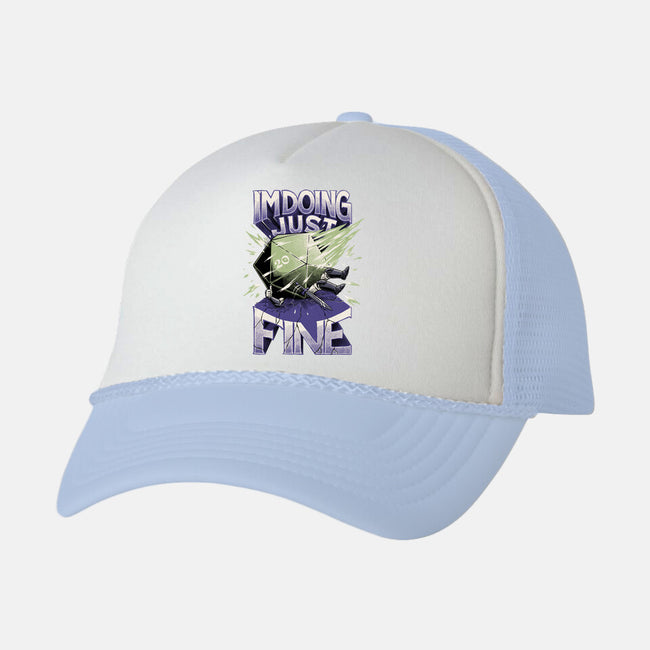 Doing Fine-unisex trucker hat-The Inked Smith